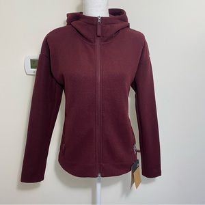 The North Face Women's Sibley Fleece Hoodie Jacket Full Zip Garnet Red S M L XL